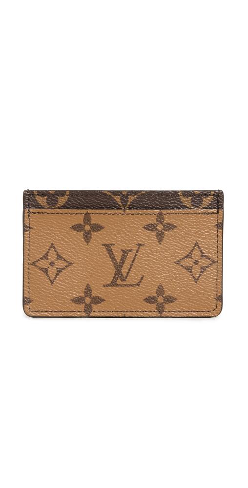 Shopbop Archive Louis Vuitton Card Holder, Reverse Monog Brown Cover