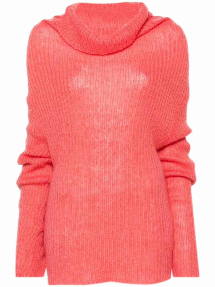 Yohji Yamamoto cowl-neck sweater - Pink Cover