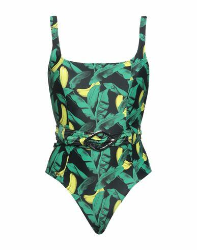 Ganni Woman One-piece swimsuit Black Recycled polyamide, Elastane Cover