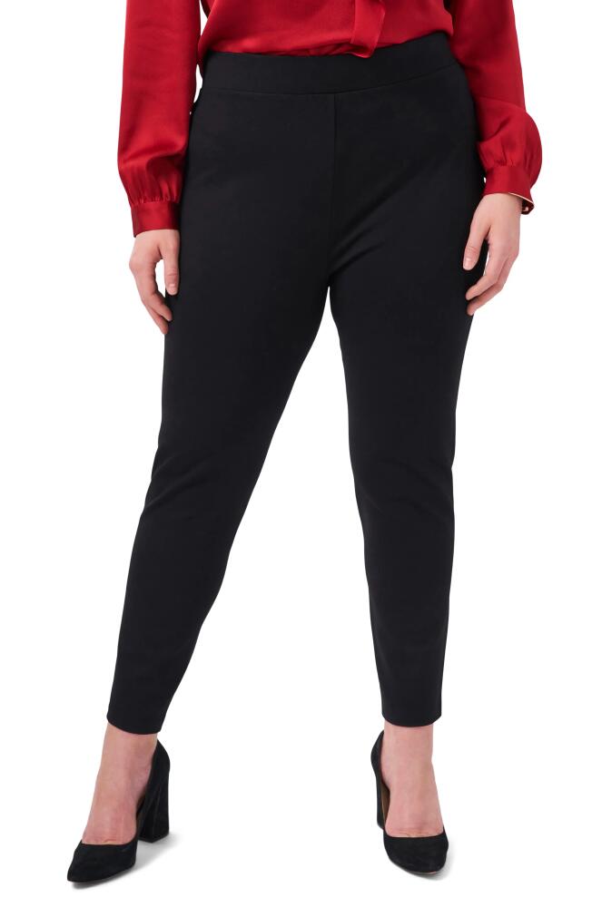 Vince Camuto High Waist Ponte Knit Leggings in Rich Black Cover