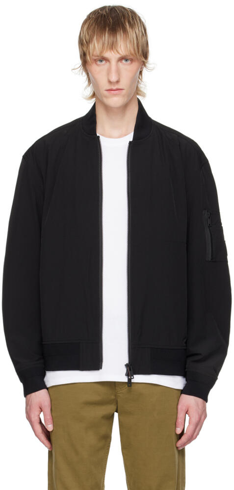 BOSS Black Water-Repellent Bomber Jacket Cover