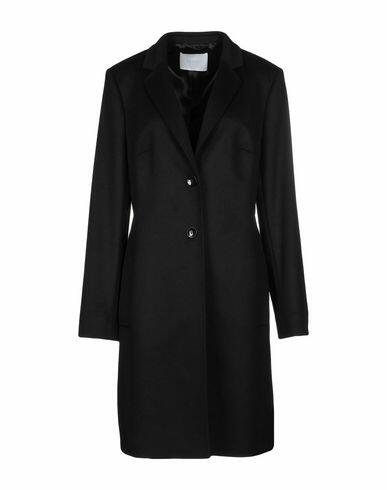 Boss Hugo Boss Woman Coat Black Virgin Wool, Cashmere Cover