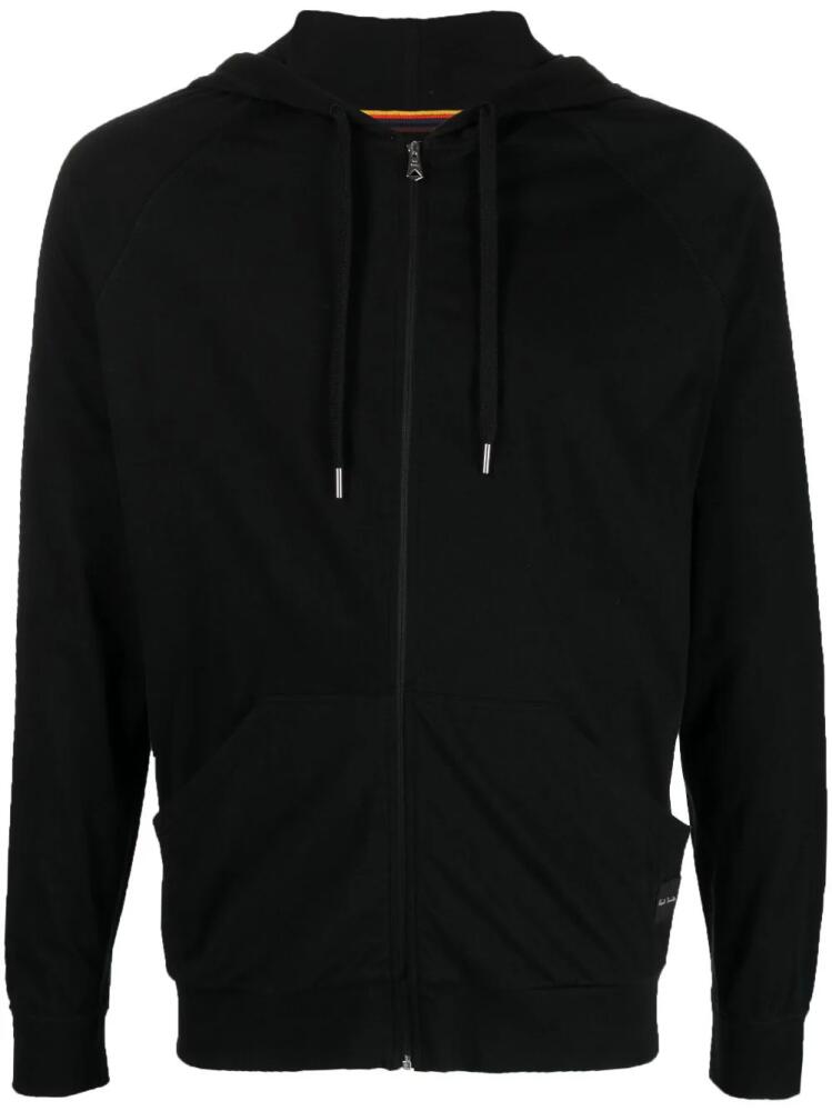 Paul Smith zip-up cotton hoodie - Black Cover