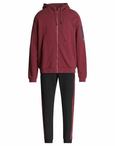 Ea7 Man Tracksuit Burgundy Cotton, Polyester Cover