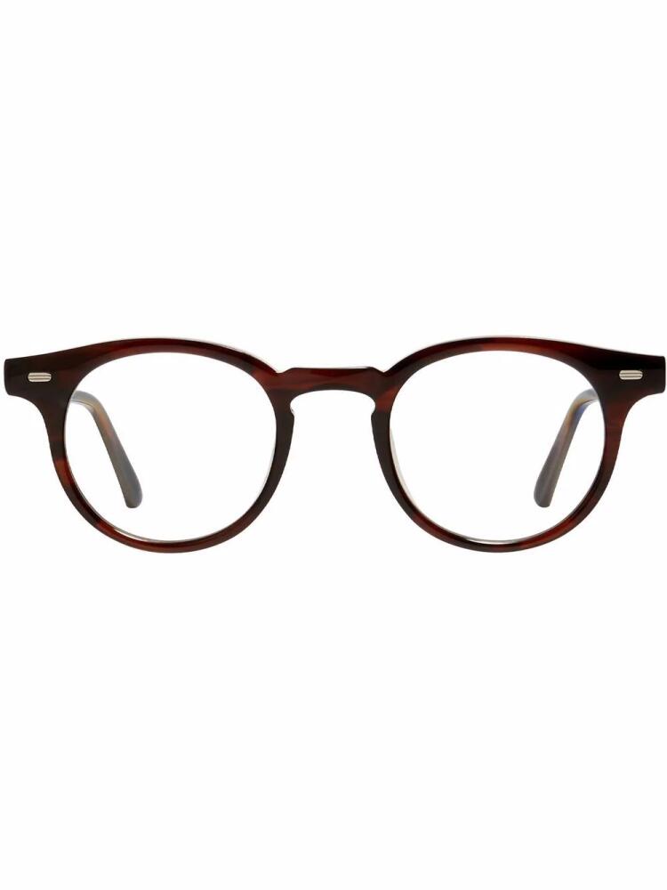 Gentle Monster Milan AB4 round-frame glasses - White Cover