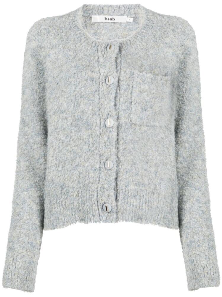 b+ab crew-neck knitted cardigan - Blue Cover