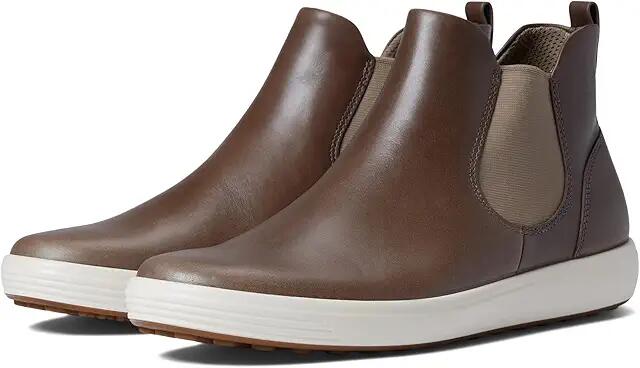 ECCO Soft 7 Chelsea Boot (Taupe) Women's Shoes Cover