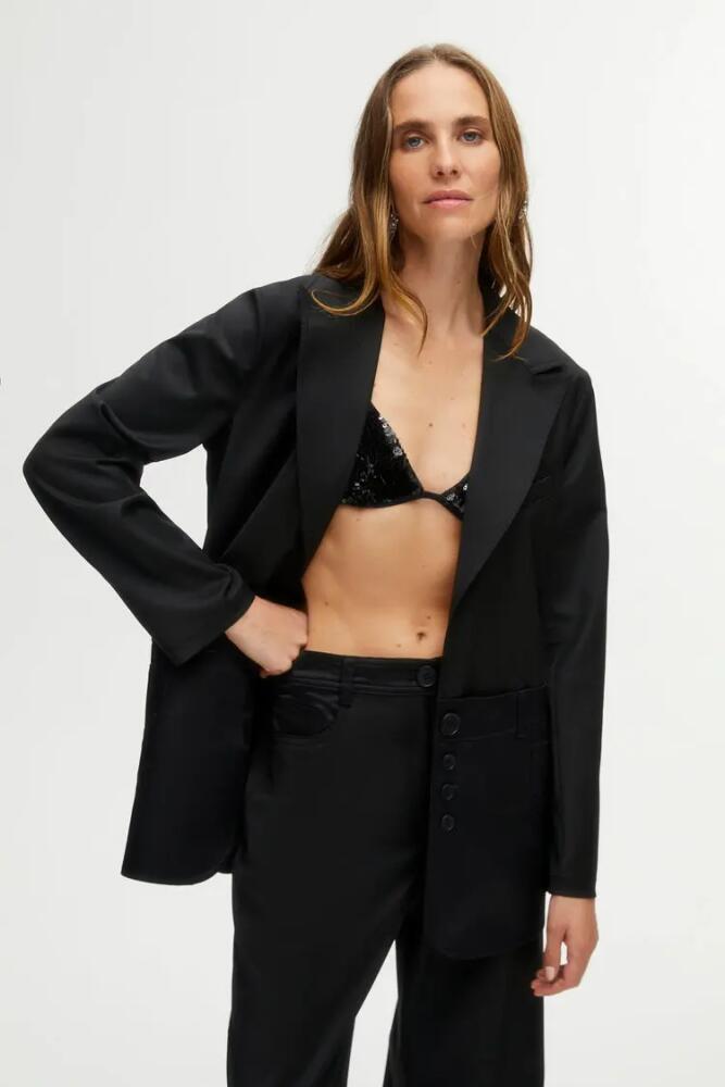 Nocturne Lapel Collar Jacket in Black Cover