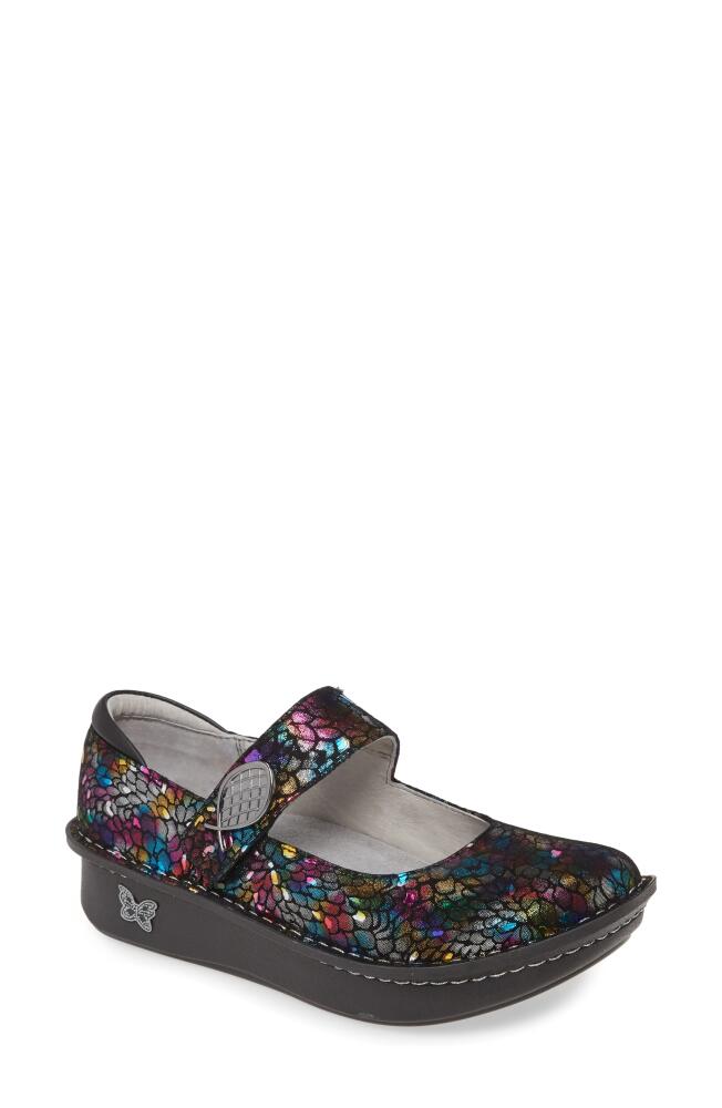 Alegria by PG Lite Paloma Platform Mary Jane in Minnow Rainbow Leather Cover