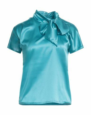 Jucca Woman Top Azure Silk, Elastane Cover