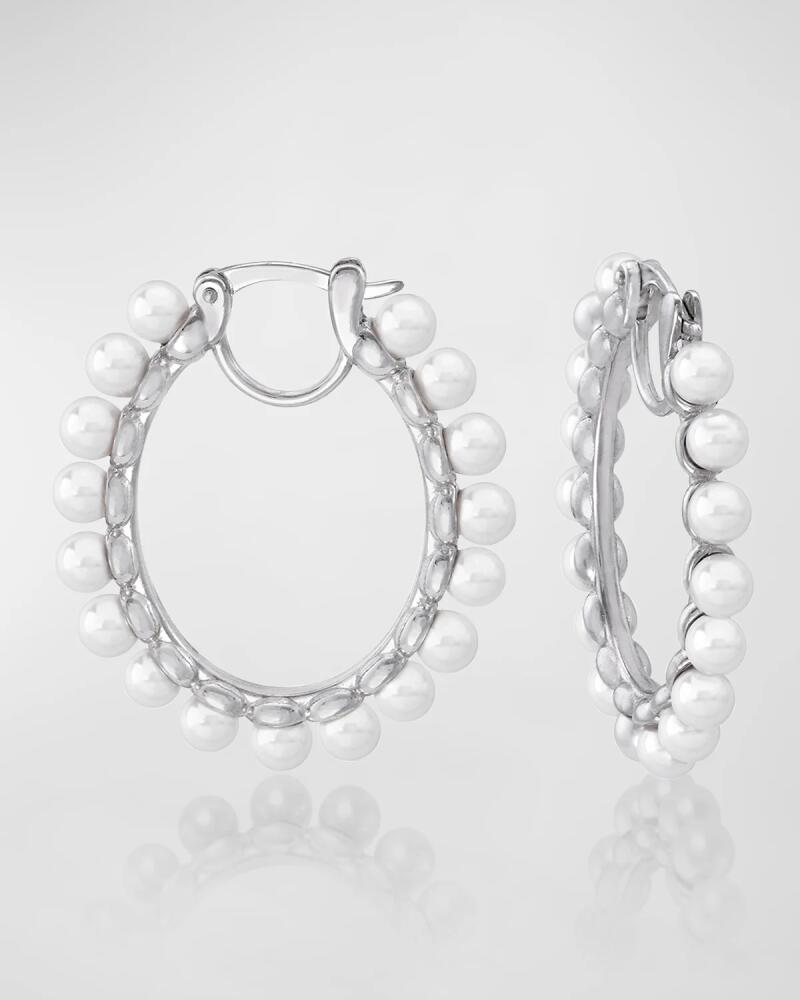 Majorica Ada Pearl Hoop Earrings Cover