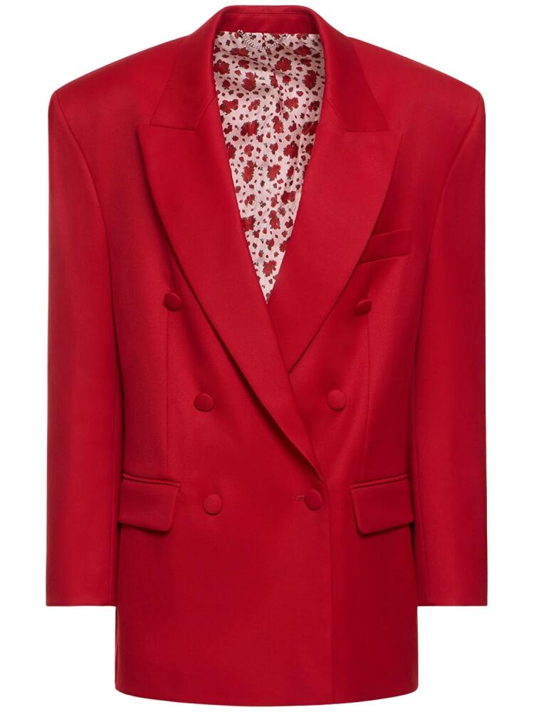 MAGDA BUTRYM Oversize Double Breast Wool Blazer Cover