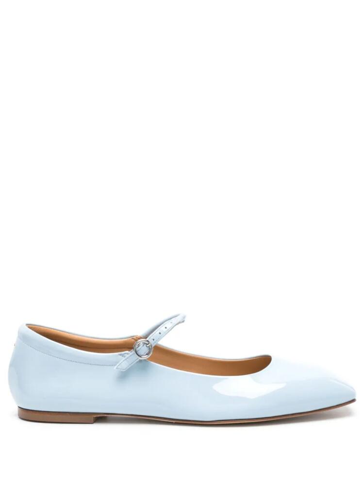 Aeyde Uma patent-leather ballerina shoes - Blue Cover