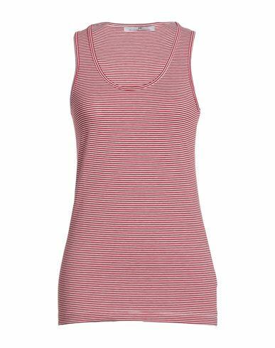 Mr Massimo Rebecchi Woman Tank top Red Cotton, Elastane Cover