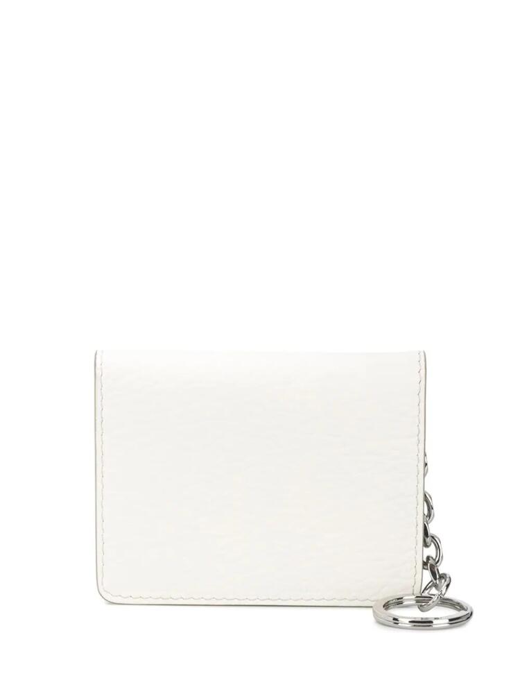 Maison Margiela four-stitch leather wallet - White Cover