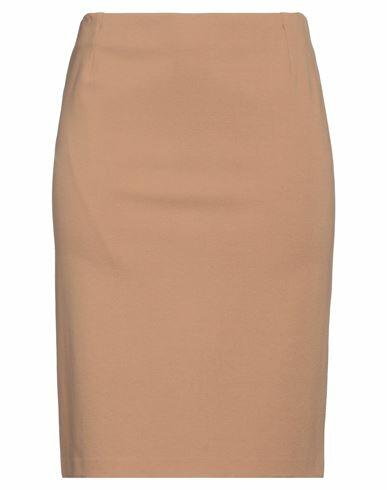 Emisphere Woman Midi skirt Camel Viscose, Nylon, Elastane Cover