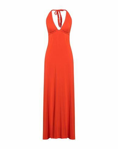 Heidi Klein Woman Maxi dress Orange Modal, Elastane Cover