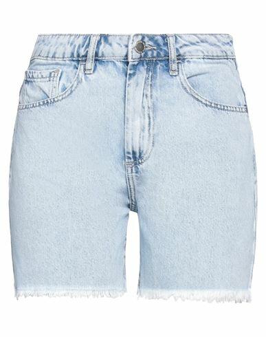 Yes Zee By Essenza Woman Denim shorts Blue Cotton Cover