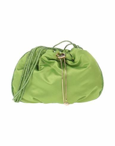 Rosantica Woman Cross-body bag Acid green Textile fibers Cover