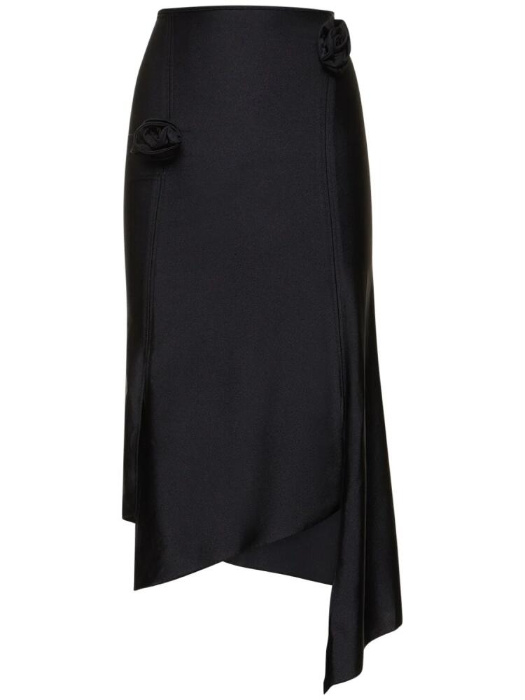 COPERNI Flower Stretch Jersey Midi Skirt Cover