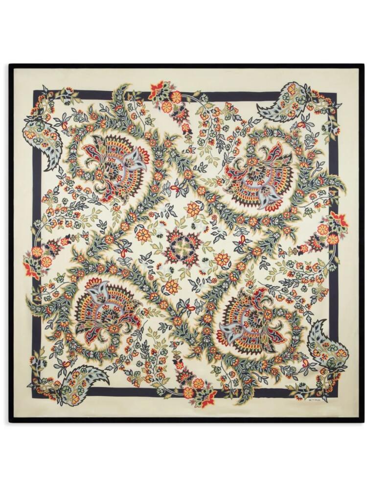 ETRO paisley-print silk scarf - Neutrals Cover