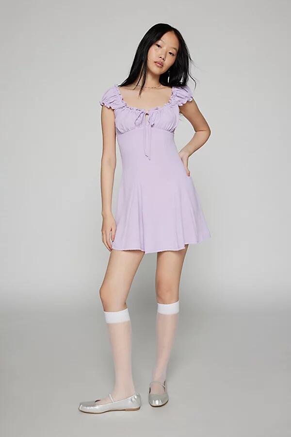 Urban Outfitters UO Blair Mini Dress in Lavender Cover