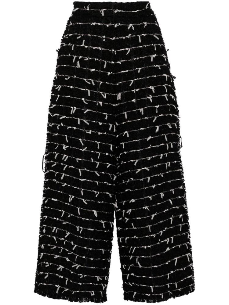 Isabel Sanchis tweed cropped trousers - Black Cover