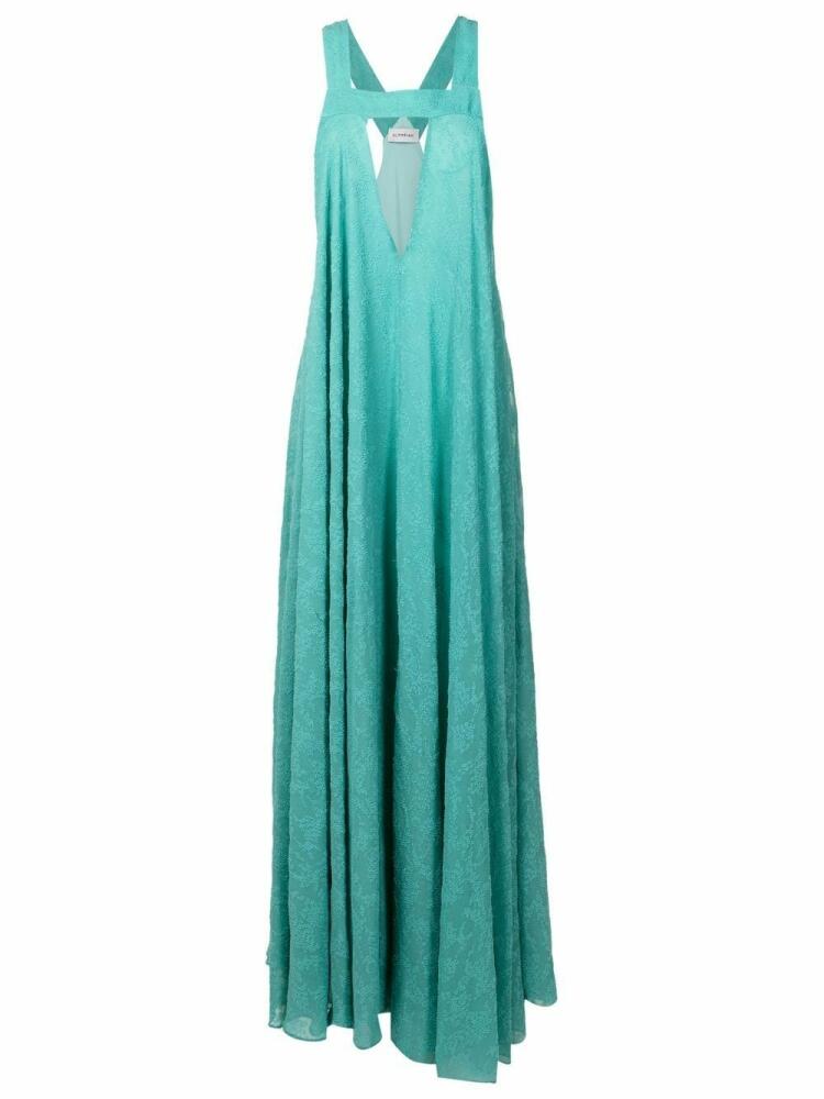 Olympiah plunging V-neck gown - Green Cover