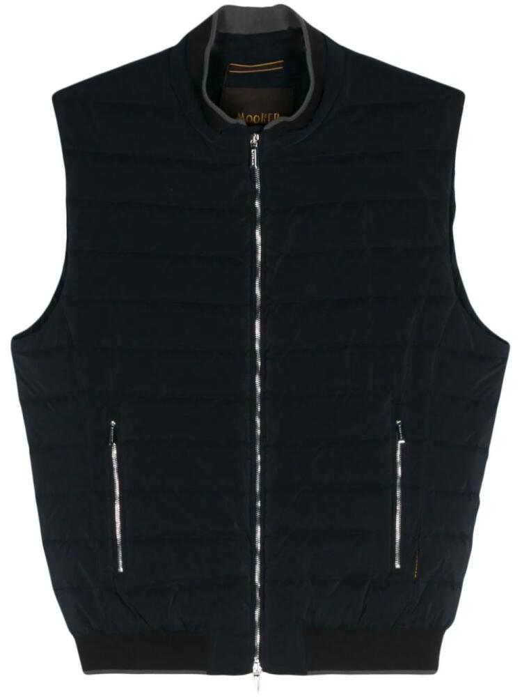 Moorer Nelligan-OS padded vest - Blue Cover