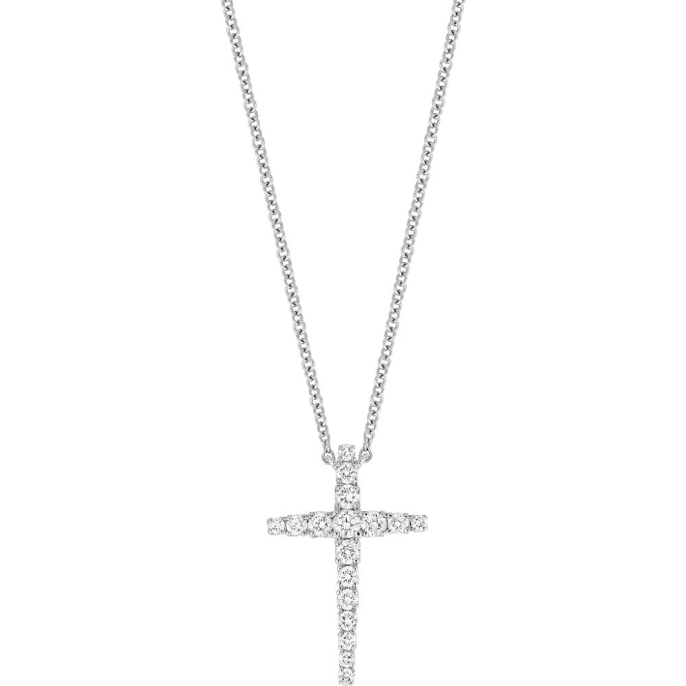 Bony Levy Audrey Diamond Cross Pendant Necklace in 18K White Gold Cover