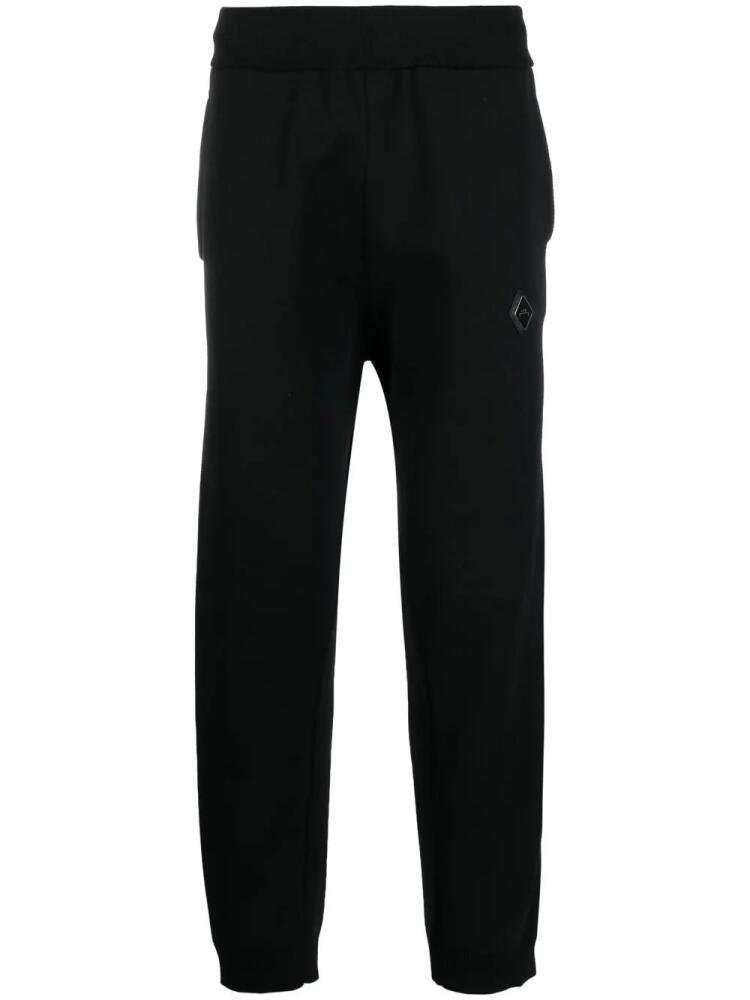 A-COLD-WALL* logo-patch fleece track pants - Black Cover