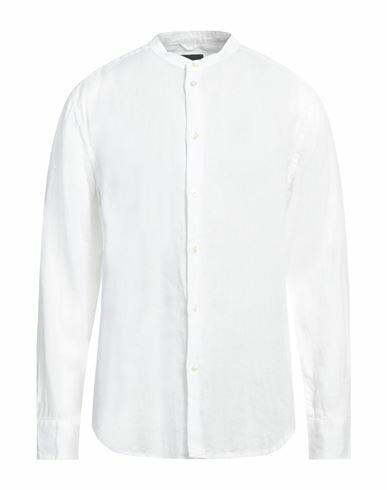 Peuterey Man Shirt White Linen Cover