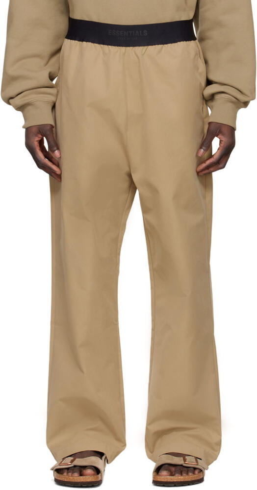 Fear of God ESSENTIALS Tan Cotton Lounge Pants Cover