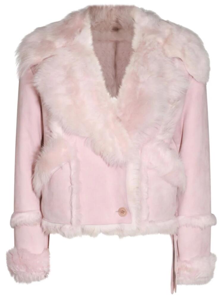 Salvatore Santoro cropped jacket - Pink Cover