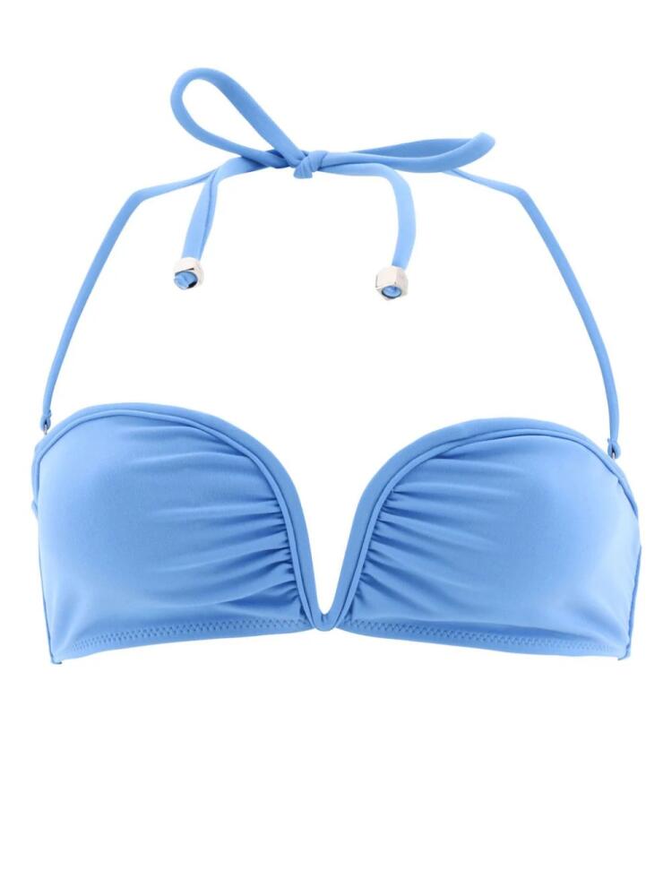 Nanushka Manou halterneck bikini top - Blue Cover