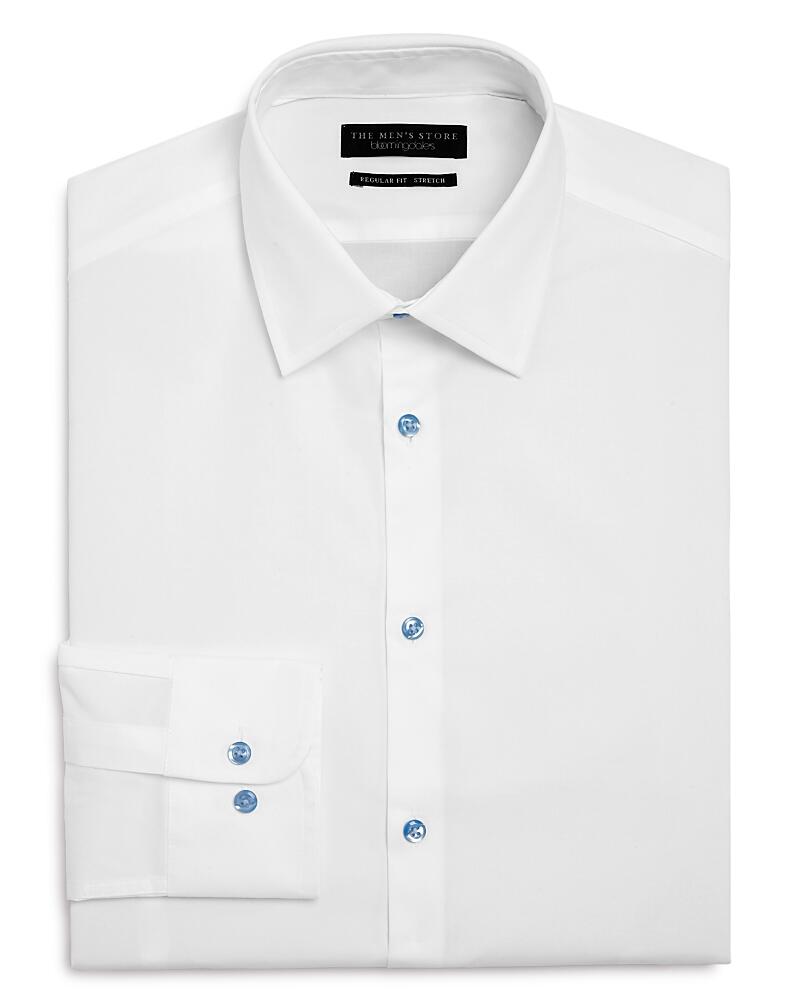 The Men's Store at Bloomingdale's Solid Stretch Regular Fit Dress Shirt - Exclusive Cover