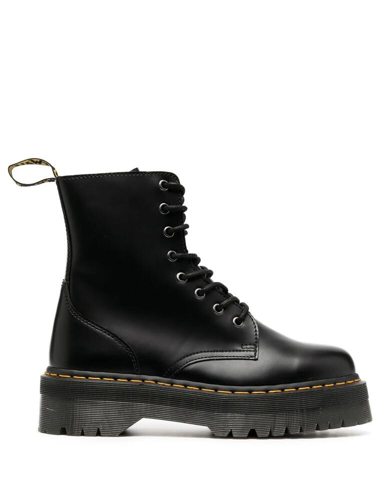 Dr. Martens chunky lace-up leather boots - Black Cover