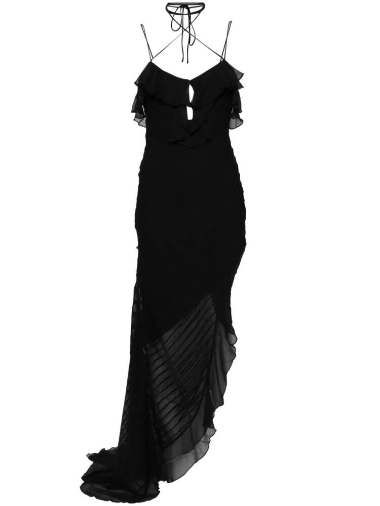 De La Vali Magdalena ruffled maxi dress - Black Cover