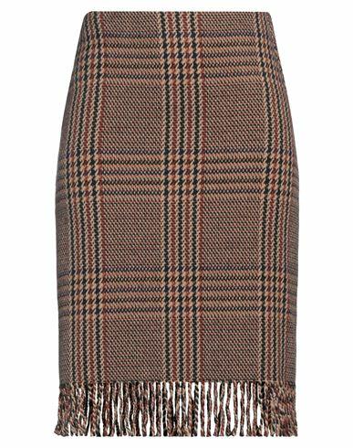 Ottod'ame Woman Midi skirt Sand Wool, Polyamide, Cotton Cover