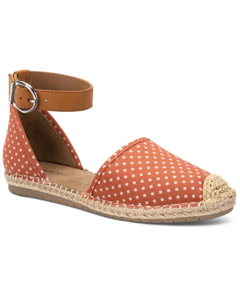 Style & Co Women's Paminaa Flat Sandals, Created for Macys - Coral Dot Cover