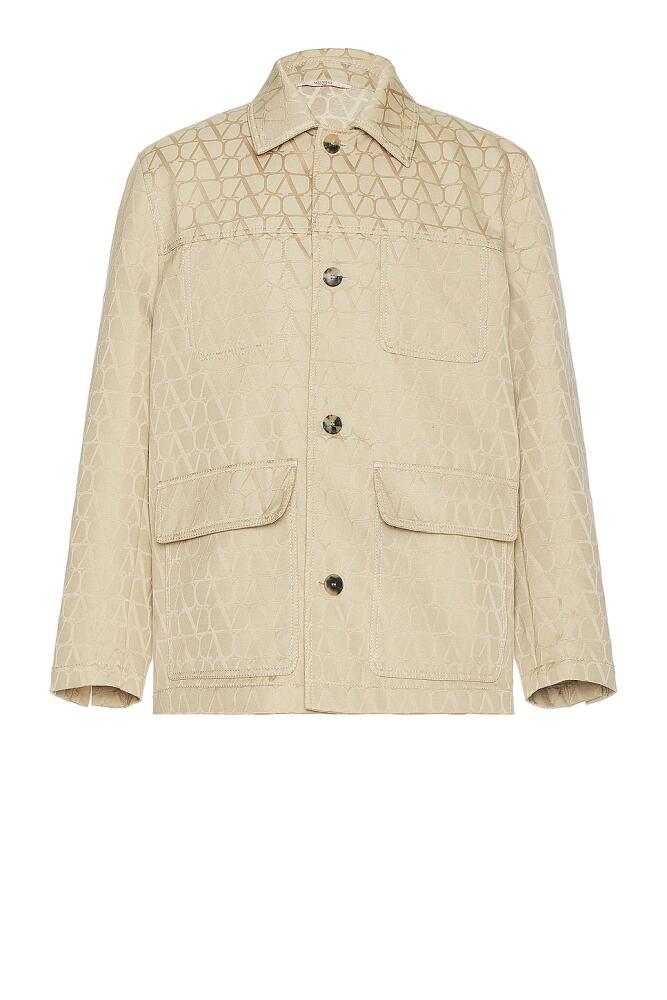 Valentino Iconagraphe Jacket in Nude Cover