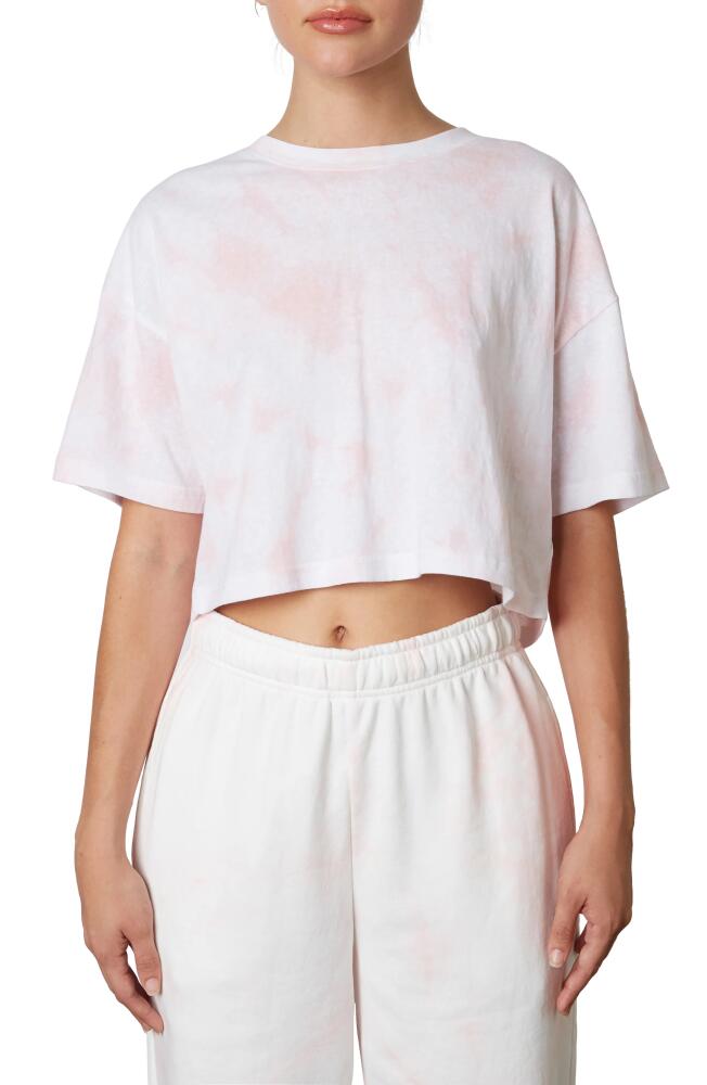 Nia Tie Dye Crop T-Shirt in Petal Cover