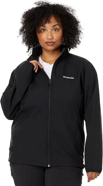 Columbia Plus Size Kruser Ridge II Softshell (Black) Women's Coat Cover