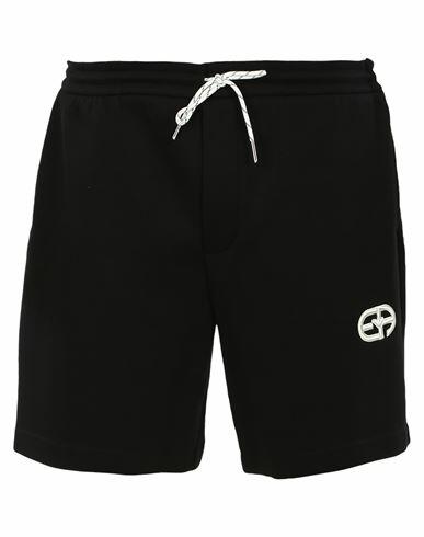 Emporio Armani Man Shorts & Bermuda Shorts Black Cotton, Polyester, Elastane Cover