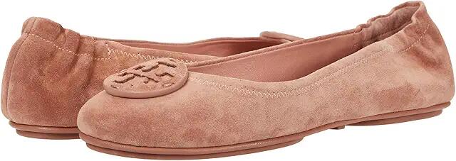 Tory Burch Minnie Travel Ballet With Leather Logo (Malva/Malva) Women's Shoes Cover