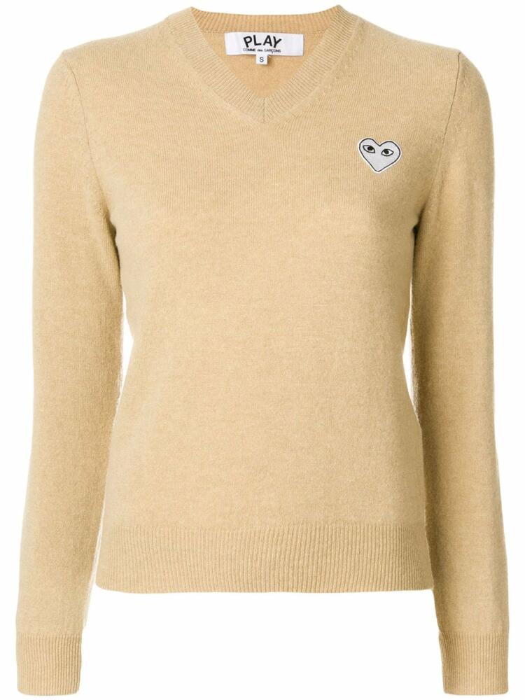 Comme Des Garçons Play V-neck jumper - Neutrals Cover