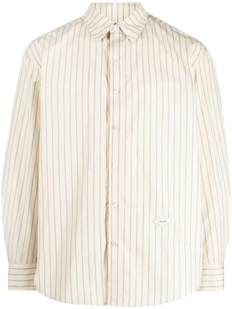 Ader Error striped cotton shirt - Neutrals Cover