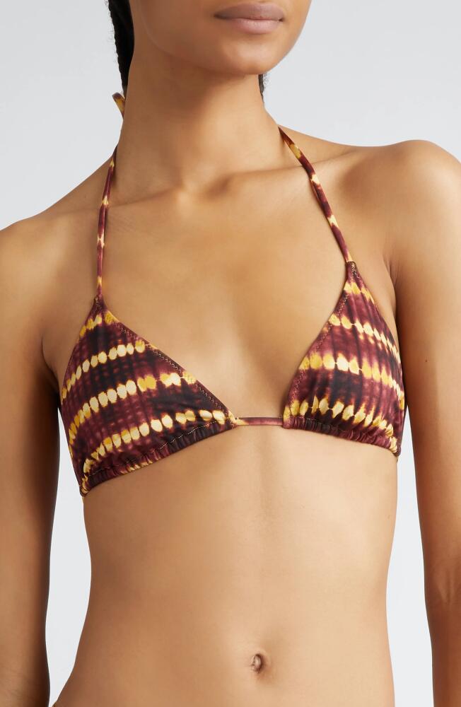 Ulla Johnson Maya Triangle Bikini Top in Amber Cover