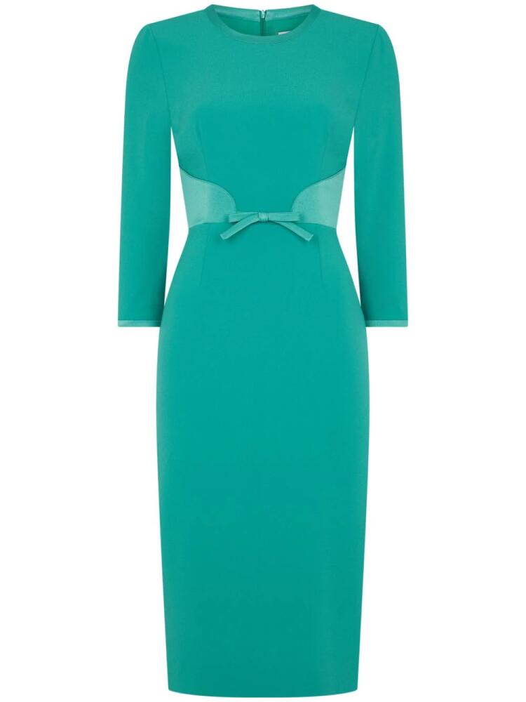 JANE Talita satin-finish midi dress - Green Cover