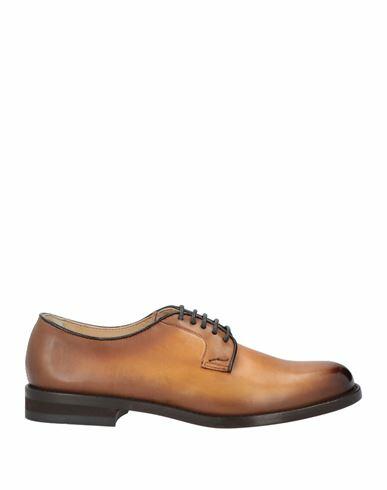 Doucal's Woman Lace-up shoes Tan Leather Cover